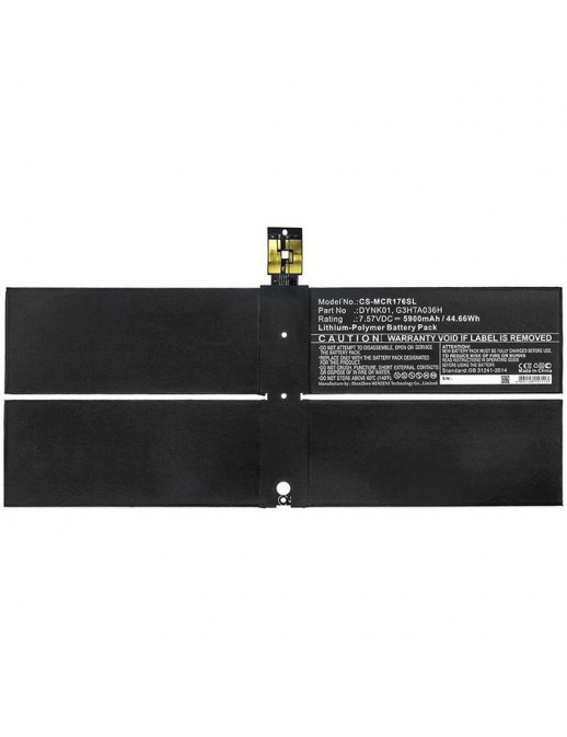 MBXTAB-BA067 MBXTAB-BA067 CoreParts Battery for Microsoft Tablet 44.66Wh Li-Pol 7.57V 5900mAh Black for Microsoft Tablet Surf...