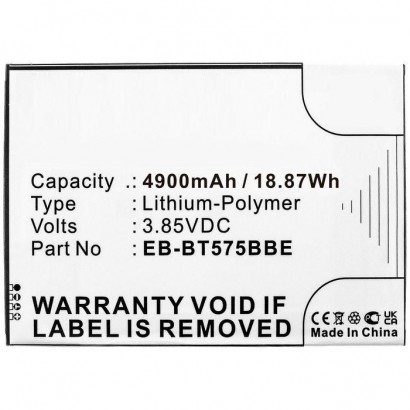 MBXTAB-BA218 MBXTAB-BA218 CoreParts Battery for Samsung Tablet 19Wh Li-Polymer 3.85V 4900mAh, Black for Galaxy Tab Active 3, ...