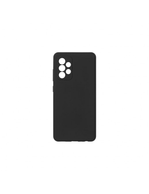 ES673177-BULK ES673177-BULK eSTUFF Samsung Galaxy A52 4G/A52 5G MADRID Silicone Cover - Black Samsung Galaxy (Mobilephone) A5...