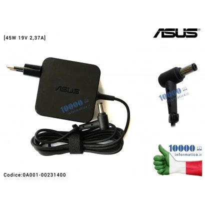 0A001-00231400 Alimentatore ASUS 45W 19V 2,37A [5,5 x 2,5 mm] F551C F555L P551CA X450 X450LA X550WA X551CA X554L X555U W15-04...