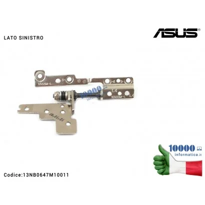 13NB0647M10011 Cerniera Hinge ASUS [SX] [Versione 2] X555M X555LD X555L X554L A555L F555L K555L X554L X555U [LATO SINISTRO]