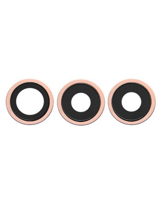 MOBX-IP12PRO-13 MOBX-IP12PRO-13 CoreParts Apple iPhone 12 Pro Rear Camera Holder with Lens (3pcs/set) - Gold iPhone 12 Pro Ap...