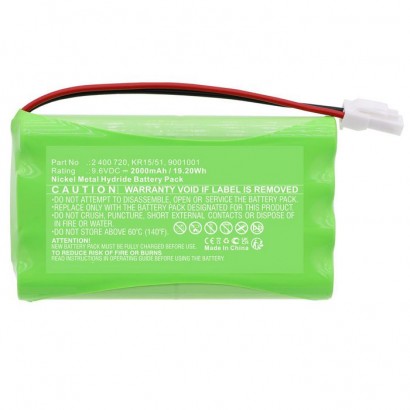MBXSMH-BA016 MBXSMH-BA016 CoreParts Battery for BOSCH Smart Home 19.20Wh Ni-MH 9.6V 2000mAh Green for Axovia 220 B, Axovia Mu...