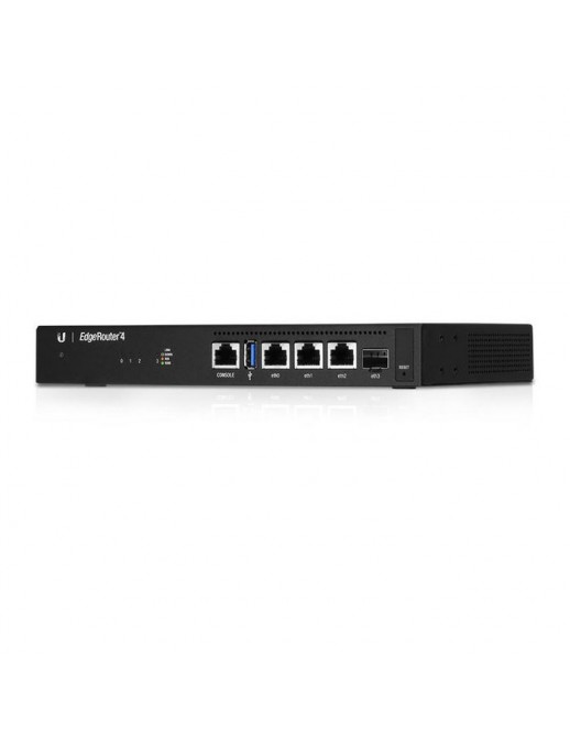 ER-4 ER-4 Ubiquiti EdgeRouter 4, 4-Core 1GHz MIPS64, 1GB DDR3, 4GB eMMC, 8MB SPI NOR, 13W, (3) 10/100/1000 Ethernet Router Po...