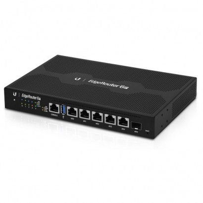 ER-6P ER-6P Ubiquiti 6x Gigabit LAN (5x PoE), SFP Gigabit, USB 3.0, Quad-Core 1GHz, 1GB DDR3, 4GB eMMC, 24V PoE 767305