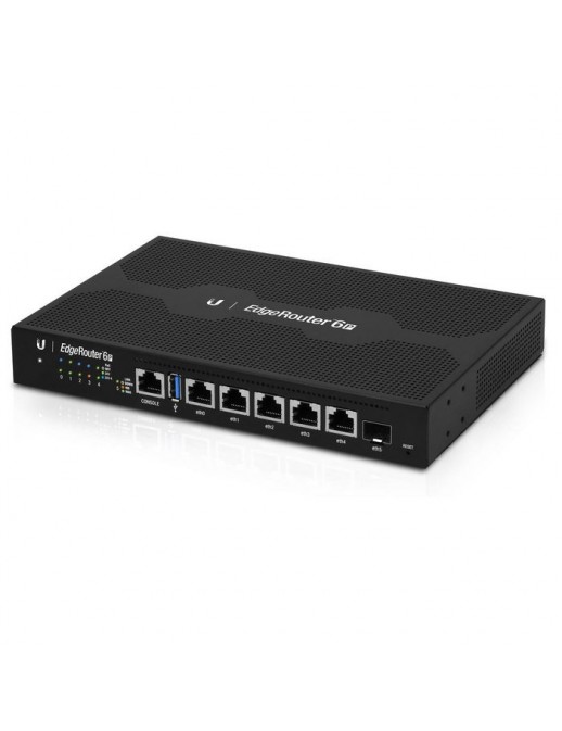 ER-6P ER-6P Ubiquiti 6x Gigabit LAN (5x PoE), SFP Gigabit, USB 3.0, Quad-Core 1GHz, 1GB DDR3, 4GB eMMC, 24V PoE 767305