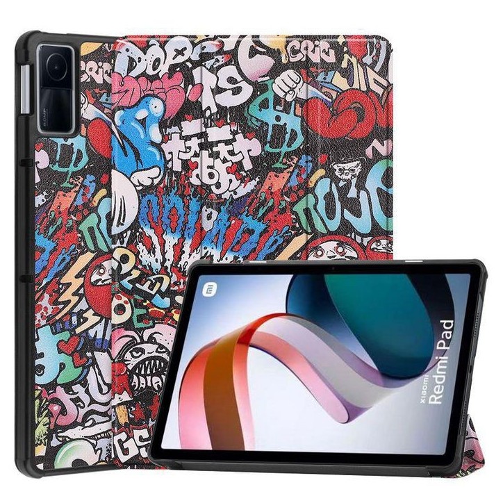 TABX-XMI-COVER9 CoreParts Cover for Xiaomi Redmi Pad 10.61 2022. Tri-fold Caster Hard Shell Cover with Auto Wake Function - Graf