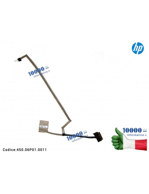 808240-001 Cavo Flat LCD HP Pavilion X360 15-BK 15-BK000 Envy X360 15-BK 15-W 15T-W M6-W 15T-BK (30 PIN) 808240-001 450.06P01...