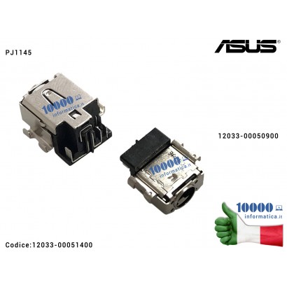 12033-00051400 Connettore di Alimentazione DC Power Jack PJ1145 ASUS ZenBook Pro UX450 UX480 UX550 UX580 UX450F UX450FD UX550...