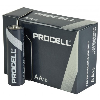 AA10-PROCELL Duracell Procell 10 Batterie AA Stilo LR6 1.5V