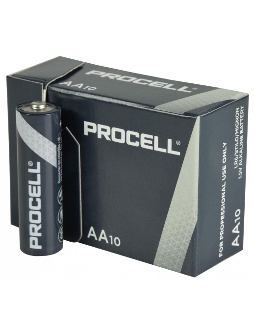 AA10-PROCELL Duracell Procell 10 Batterie AA Stilo LR6 1.5V
