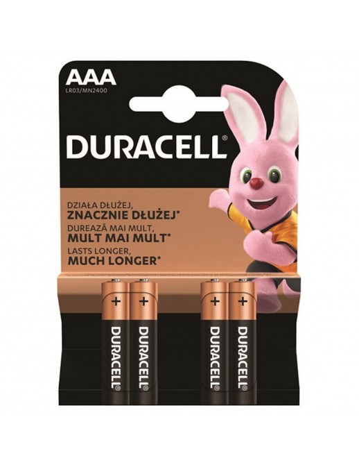 AAA4-DURACELL Duracell Alkaline 4 Batterie AAA Ministilo LR03 1.5V