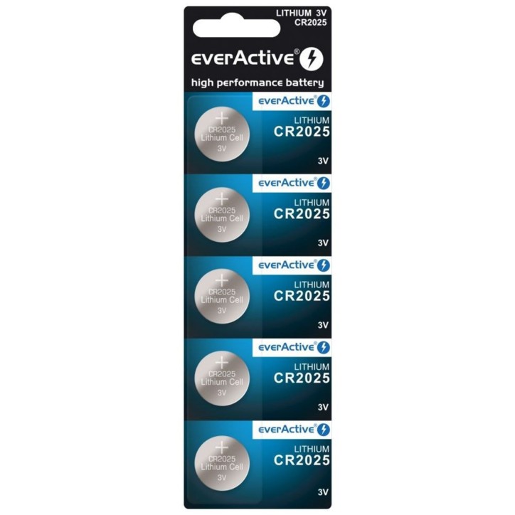 Everactive 5 Batterie Tampone Al Litio CR 2025 3V Everactive 5 Batterie Tampone Al Litio CR 2025 3V