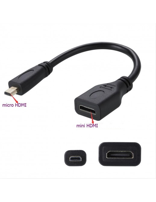 HD-C4320 LinQ Adattatore Video da Micro HDMI Maschio a Mini HDMI Femmina