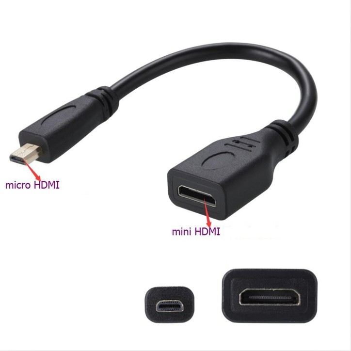 LinQ Adattatore Video da Micro HDMI Maschio a Mini HDMI Femmina LinQ Adattatore Video da Micro HDMI Maschio a Mini HDMI Femmina