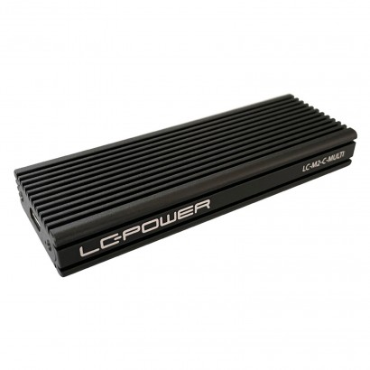 LC-M2-C-MULTI LC-Power Box Esterno Per SSD M.2 NVMe e SATA USB Type C Gen 2x1 LC-M2-C-MULTI
