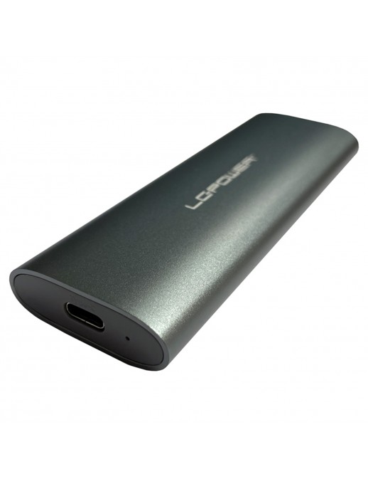 LC-M2-C-MULTI-2 LC-Power Box Esterno Per SSD M.2 NVMe e SATA USB Type C Gen 2x1 LC-M2-C-MULTI-2
