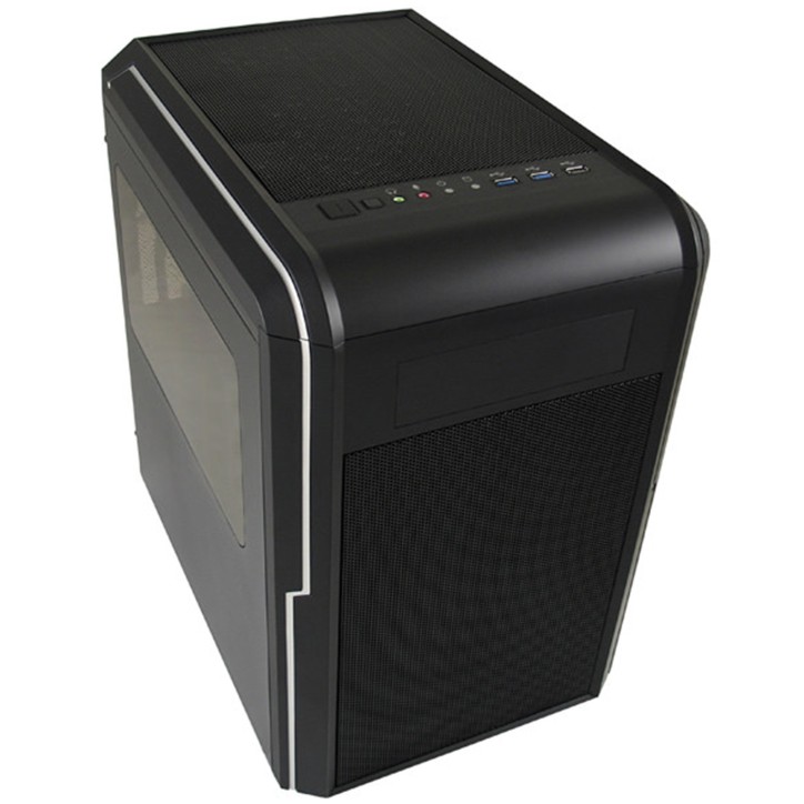 LC-Power Case Micro ATX 977MB Big Block Nero LC-977MB-ON