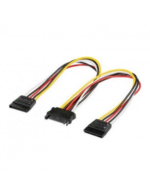 2SATA-ALIM Cavo Alimentazione Sdoppiatore da 1 Sata Maschio a 2 Sata Femmina