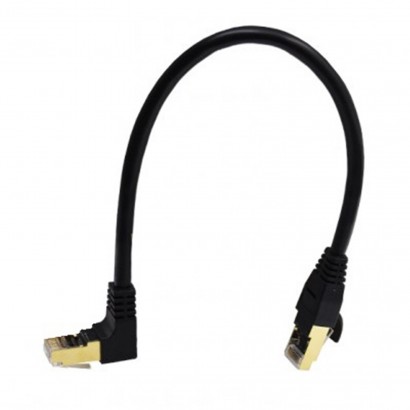 IT-7003X LinQ Cavo Di Rete RJ45 Curvo Angolo 270° CAT 7E 30 Centimetri