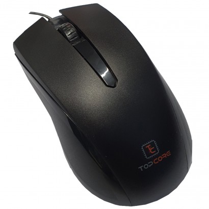 TOPMO1 Mouse USB Topcore TOPMO1 3 Pulsanti Nero