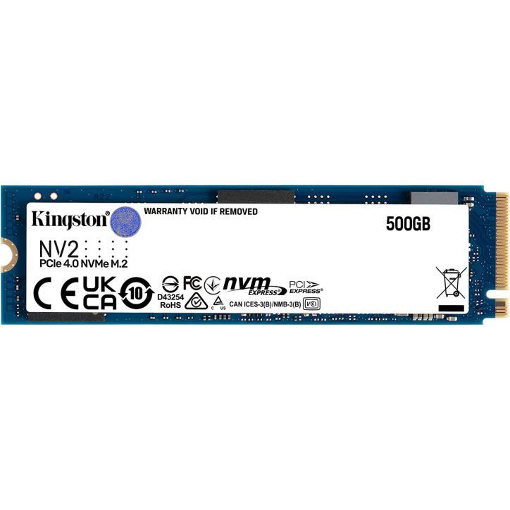 Kingston NV2 SSD 500GB M.2 NVMe PCIe Gen 4.0