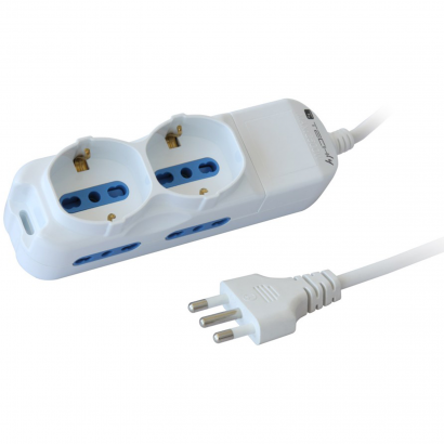 IUPS-PCP-4I2S Techly IUPS-PCP-4I2S Ciabatta Elettrica Multipresa 4 Prese