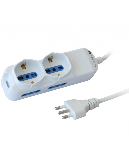 IUPS-PCP-4I2S Techly IUPS-PCP-4I2S Ciabatta Elettrica Multipresa 4 Prese