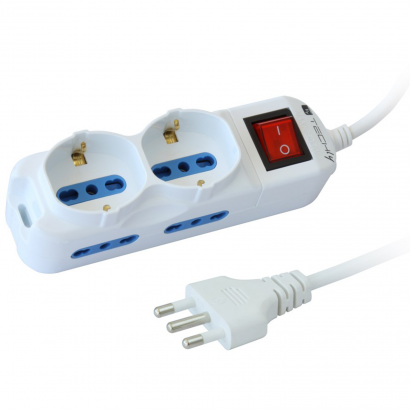 IUPS-PCP-4I2S-INT Techly IUPS-PCP-4I2S-INT Ciabatta Elettrica Multipresa 4 Prese