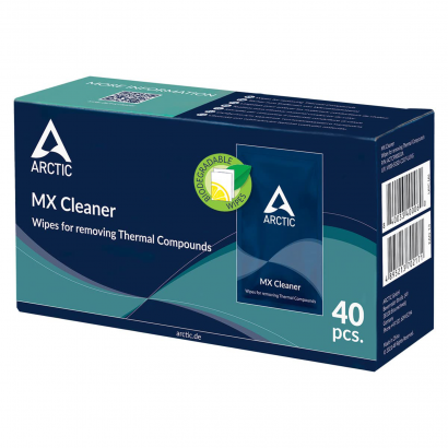 ACTCP00033A ARCTIC MX Cleaner Salviettine Detergenti per Pulizia Pasta Termica (Pacco da 40 Salviettine)