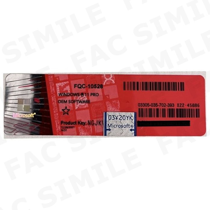 Windows 11 Professional 64 Bit Licenza Solo Etichetta Windows 11 Professional 64 Bit Licenza Solo Etichetta