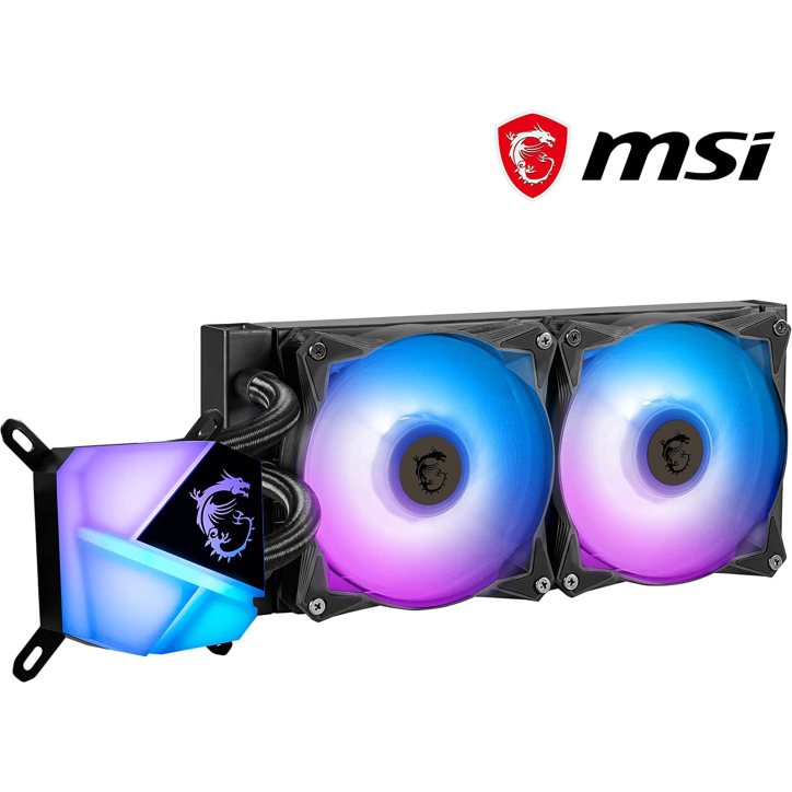 Dissipatore CPU A Liquido AIO A-RGB 2 Ventole 14 cm MSI MAG Coreliquid C280 Dissipatore CPU A Liquido AIO A-RGB 2 Ventole 14 cm MSI MAG Coreliquid C280