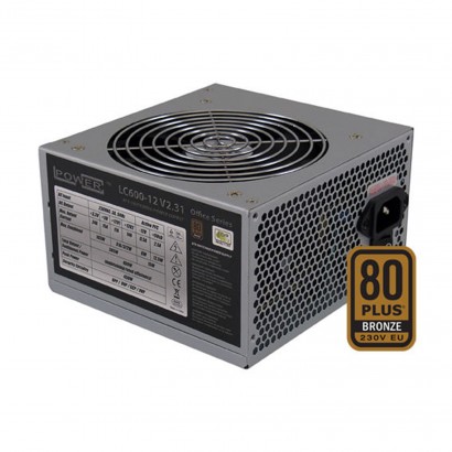 LC600-12 V2.31 LC-Power Alimentatore ATX 450W 80 Plus Bronze LC600-12 LC-POWER LC600-12 V2.31, 450W max., Active PFC, OVP/OPP...
