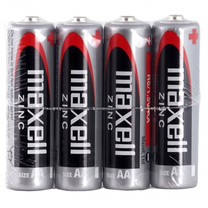 4PZ-AA-MAXELL Maxell 4 Batterie AA Stilo R6 1.5V