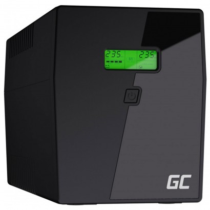UPS05 Greencell UPS Gruppo Di Continuità 2000VA 1200W 4 Schuko UPS05