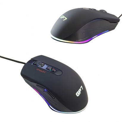 MOGP07 Mouse USB Gaming Alantik MOGP07 7 Pulsanti Nero Led RGB