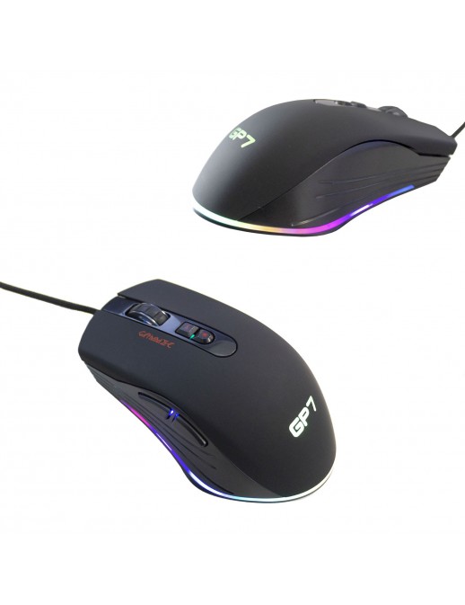 MOGP07 Mouse USB Gaming Alantik MOGP07 7 Pulsanti Nero Led RGB