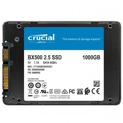 CT1000BX500SSD1 Crucial CT1000BX500SSD1 BX500 SSD 1TB SATA 3 2.5"