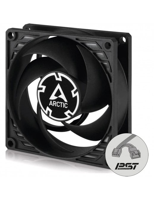 P8-PWM-PST ARCTIC P8 PWM Ventola 8 Cm Nera con Controllo PWM