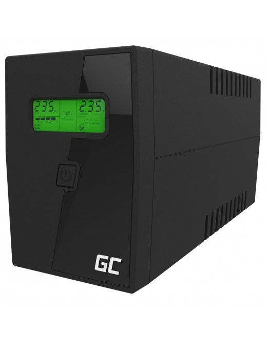 UPS02 Greencell UPS Gruppo Di Continuità 800VA 2 Schuko UPS02