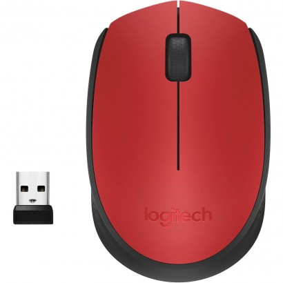 910-004641 Mouse Wireless Logitech M171 Rosso