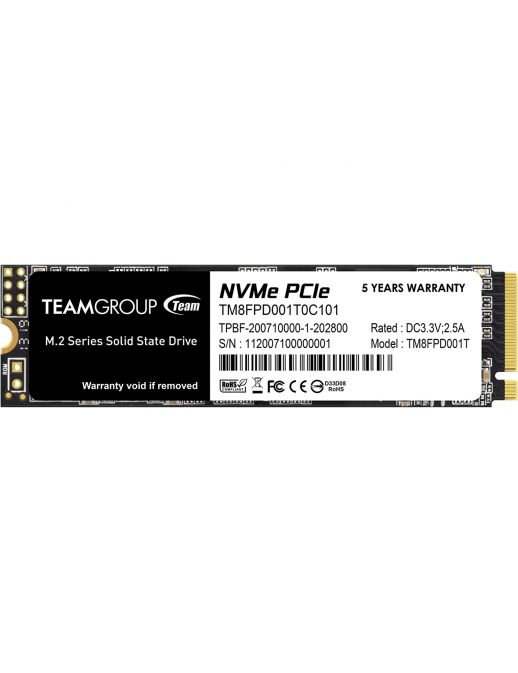 TM8FPD001T0C101 Team Group SSD 1TB MP33 PRO M.2 NVMe PCIe Gen 3.0