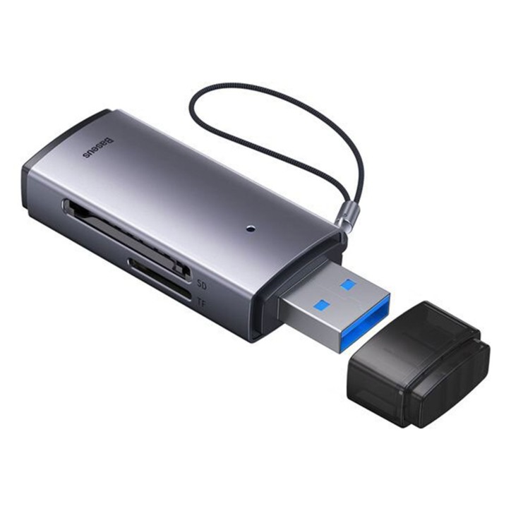 Lettore Schede Memorie SD USB 3.0 Baseus WKQX060013 Lettore Schede Memorie SD USB 3.0 Baseus WKQX060013