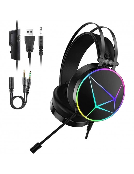 HS0620DR-W50K35U Noua Reaper Cuffie Gaming Usb Jack 3.5mm Stereo Headset con Microfono