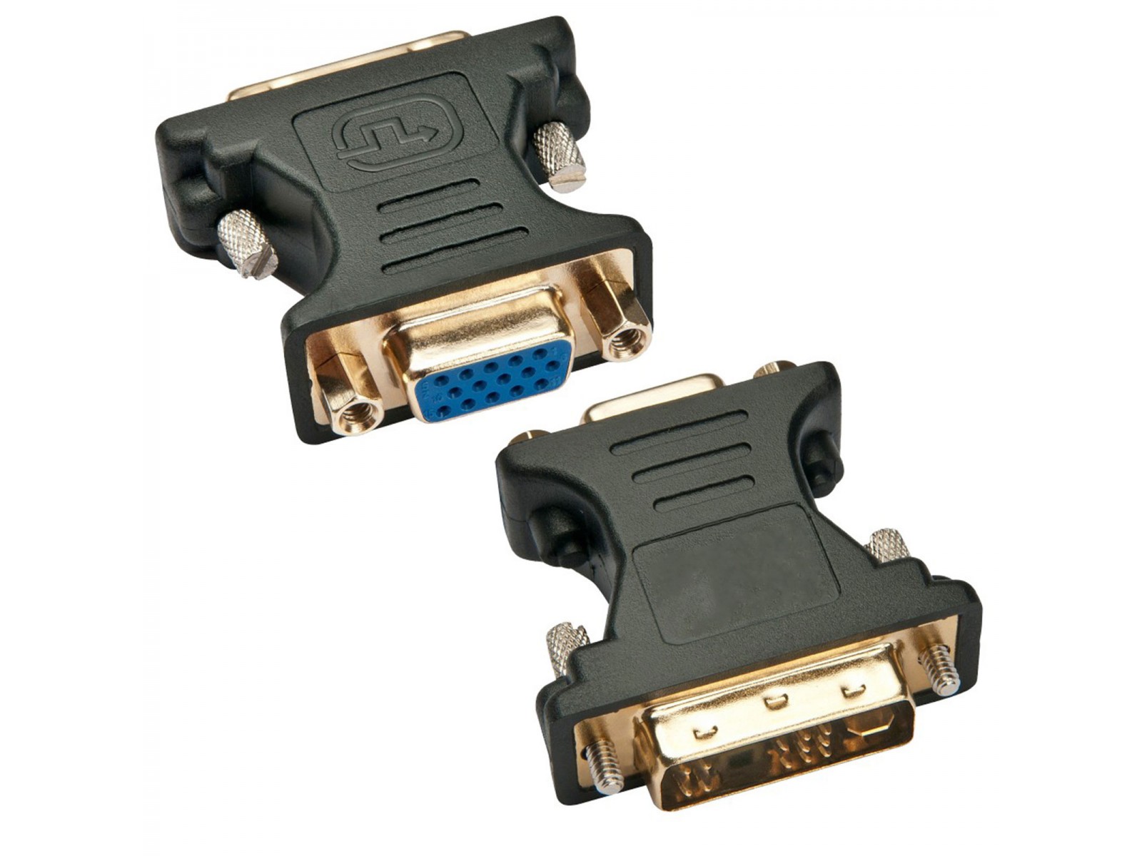 DVI-8600T Techly Adattatore Video da DVI-A (12+5) Maschio a VGA Femmina DVI-8600T