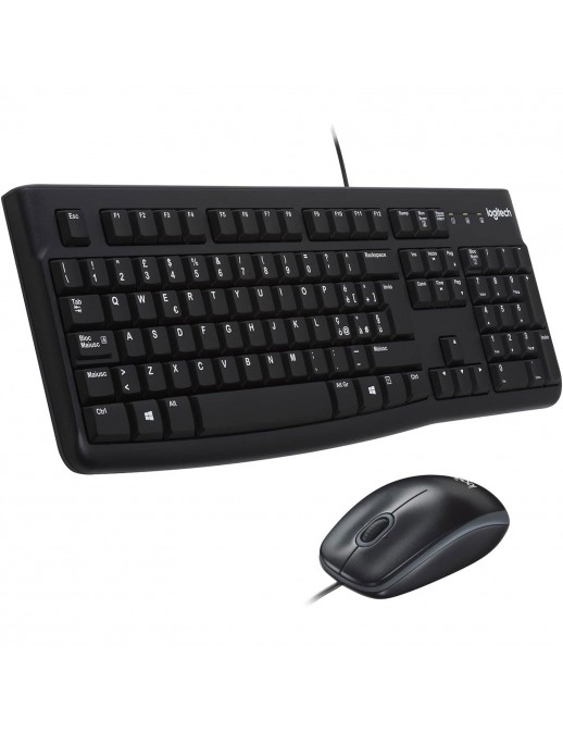 920-002543 Kit Tastiera Mouse USB Logitech MK120 Nero Layout Italiano