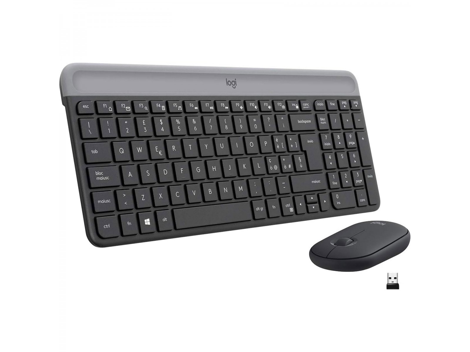920-009196 Kit Tastiera Mouse Wireless Logitech MK470 Slim Combo Layout Italiano