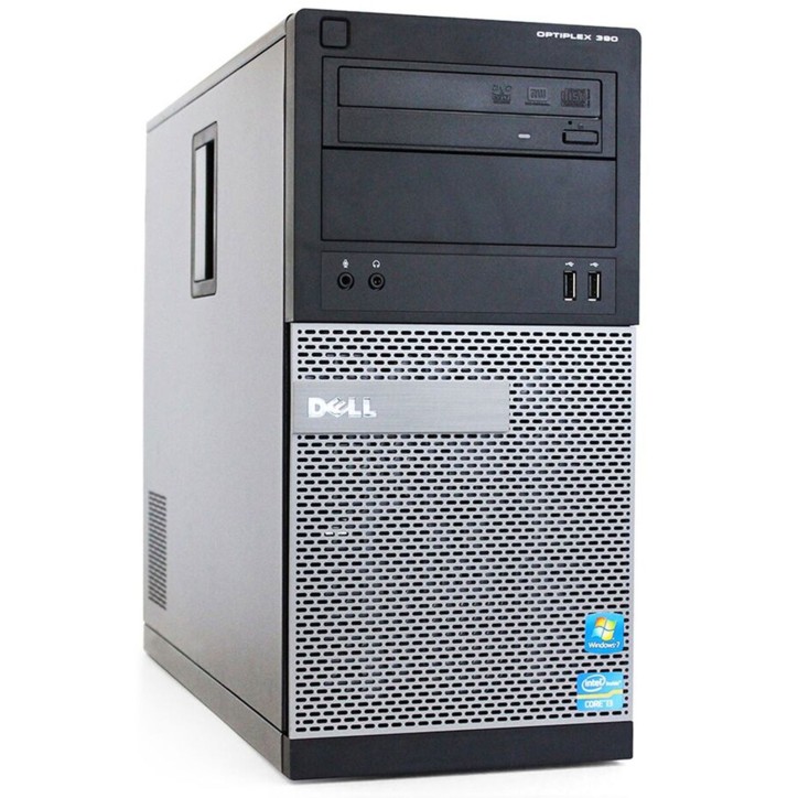 Dell Optiplex 390 Tower PC Computer Intel i7-2600 Ram 16GB SSD 240GB HDD 500GB DVD-ROM NO USB FRONTALE (Ricondizionato)