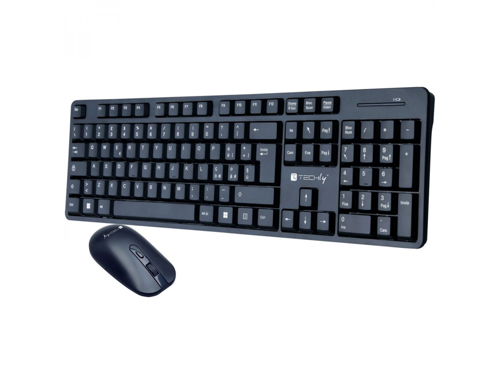 ICTWC003 Kit Tastiera Mouse Wireless Techly ICTWC003