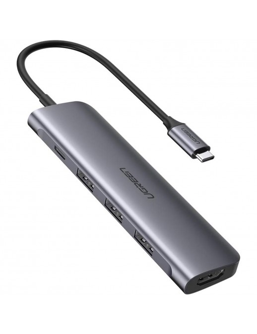 50209 UGREEN Hub USB Type-C, 5 in 1, HDMI, 3 x USB 3.2 Gen1, PD 100W 50209